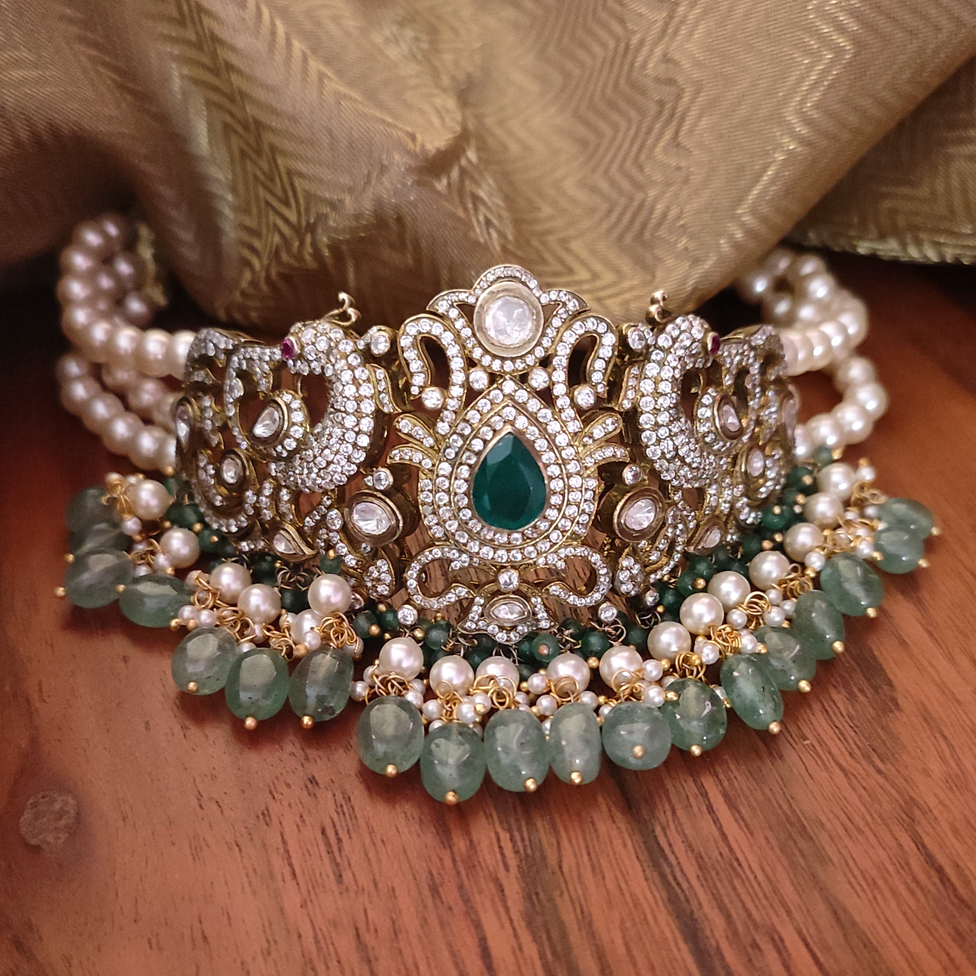 Moza Choker Set in 925 Sterling Silver